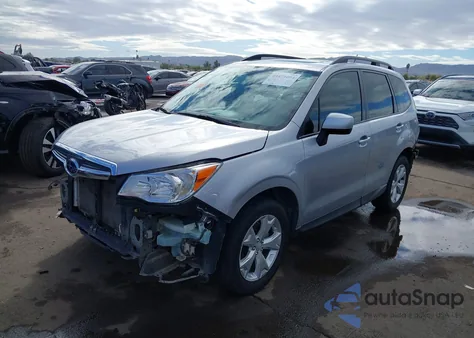 2015 Subaru Forester 2.5I Premium из США, поврежденный, VIN JF2SJADC9FH838409